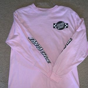 Women’s Santa Cruz Pink Long Sleeve Graphic Shirt